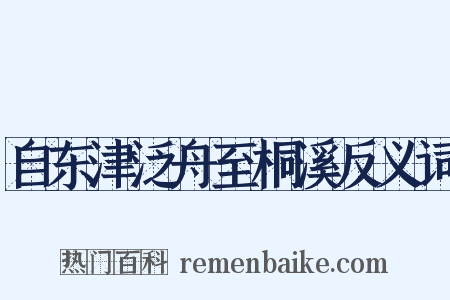 自东津泛舟至桐溪反义词是什么意思的图片